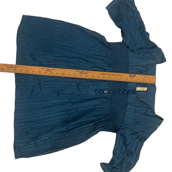 Fossil. 100% Silk. Size Small. Babydoll Blouse. Sheer.🤩🤩 - Picture 10 of 14